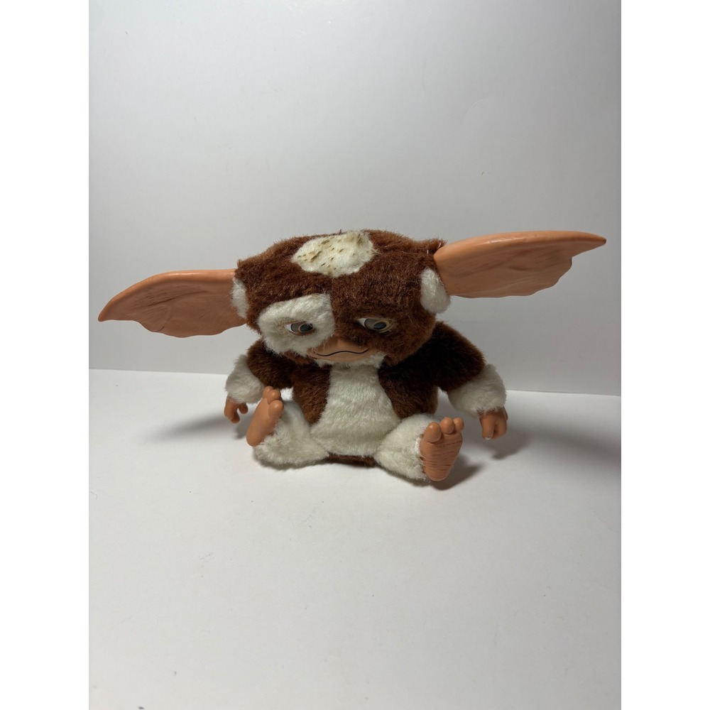 Vintage 1984 Gremlins Gizmo Mogwai Plush Plastic Face Ears LJN Warner Bros